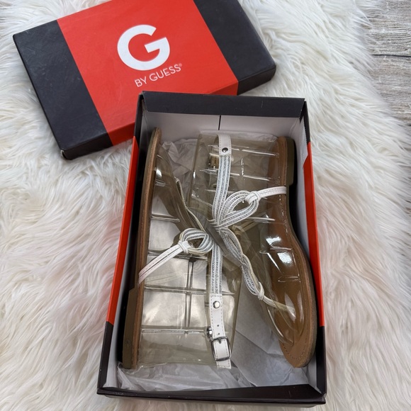 G by Guess | Love Bug White Elegant Sandals - Picture 3 of 3